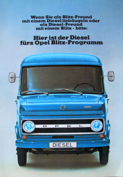 Opel Blitz Modelprogram 1969 Truckbrochure (10345)